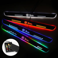 Lancia Door Sill Pan | Batteries Powered LED Door Sills Entry Guards Light | Car Accessories