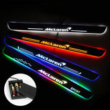 Mclaren Car Door Sills Protectors | Door Sill Scuff Plate | Light Accessories Power By Batteries