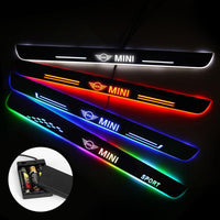 Mini Door Sill Pan | Batteries Powered LED Door Sills Entry Guards Light | Car Accessories