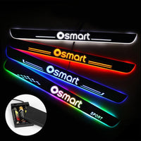 Smart Batteries Powered Illuminated Door Sills | Door Sill Protector | Car Decorative Light Upgrade