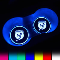 Abarth LED Car Logo Coaster 2pcs