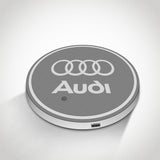 Audi LED Car Logo Coaster 2pcs