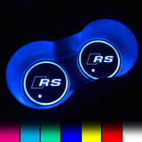 Audi LED Car Logo Coaster 2pcs