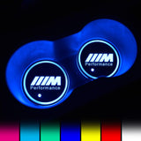 BMW LED Car Logo Coaster 2pcs