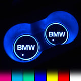 BMW LED Car Logo Coaster 2pcs