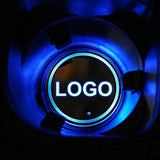 Mini LED Car Logo Coaster 2pcs