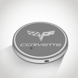 Corvette LED Car Logo Coaster 2pcs