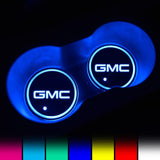 GMC LED Car Logo Coaster 2pcs