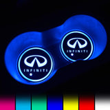 Infiniti LED Car Logo Coaster 2pcs