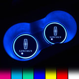 Lincoln LED Car Logo Coaster 2pcs