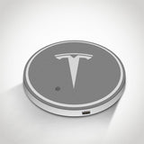 Tesla LED Car Logo Coaster 2pcs