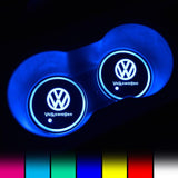 Volkswagen LED Car Logo Coaster 2pcs