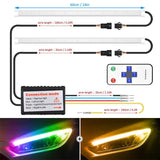 CarFitg™ Million Color Remote Control RF Daytime Running Lights 1 Pair