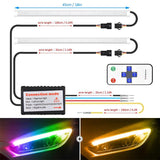 CarFitg™ Million Color Remote Control RF Daytime Running Lights 1 Pair