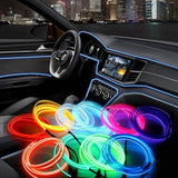 CarFitg™ Fiber Optic Multicolor LED Car Interior Ambient Light Kit 5-piece set